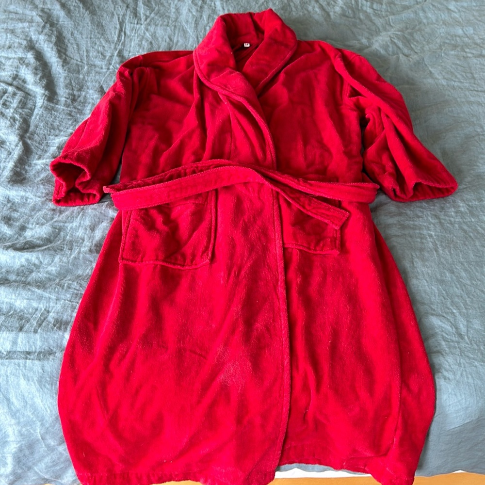 Terry cloth robe
